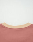 Star Patchwork Reverse Seam Drop Shoulder Sweatshirt