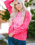 Tie Dye Long Sleeve Pullover Sweatshirt
