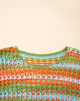 Cora Stripe Open Knit Sweater