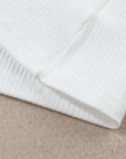 Adelyn Ribbed Knit High Long Sleeve Top