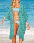 Baha Ranch Turquoise Brands Duster Kimono Coverup