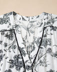 Plus Size Floral Ruffle Sleeve Midi Dress