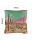 Baha Ranch Retro Pop Western Purple Mountain Desert Pillow Case Made in America