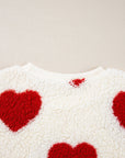 Emily Shoulder Crewneck Plush Sweatshirt