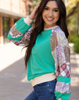 Maeve Sleeve Raglan top Long Sleeve Top