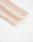 Solid Corded Knit Long Sleeve Top