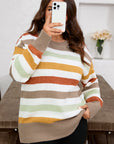 Wrenleigh Colorblock Drop Shoulder PLUS Sweater
