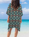 Baha Ranch Southwestern Aztec Duster Kimono Coverup