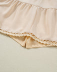 Millie Trim Boho Ruffled PLUS Shorts