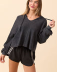 Varsity Stripe Elastic Waist Athleisure Shorts