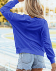 GAME DAY Tinsel Drop Shoulder Sweatshirt