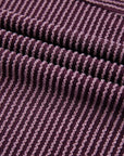 Solid Corded Knit Mock Neck T-Shirt