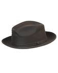 Artisanal Hand-Painted Hat — Suede in Black