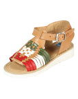 Artisanal Mexican Sandals — Leather in Tricolor