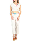 Artisanal Embroidered Set 100% Cotton in Beige