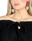 Artisanal Embroidered Blouse 100% Cotton in Black