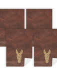 Baha Ranch Tooled Donkey Set of 4 Kitchen Dish Towels Made in America