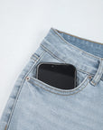 Kimberly Length Distressed Skinny Jeans