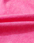 Mineral Wash Drawstring Elastic Waist Raw Edge Shorts