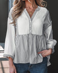Zahra Bracelet Sleeve Babydoll Blouse