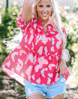 Elaina Smocked Puff Sleeve Blouse