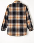 Everly Rounded Hem Plaid Shacket