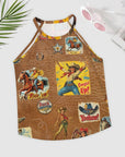 Baha Ranch Vintage Cowgirl Collage Western Tank Top