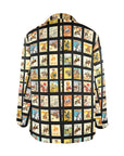 Baha Ranch Vintage Cowboy Collage Women's Western Blazer