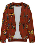 Baha Ranch Colores de Mexico Talavera Floral Animals Drop Shoulder Cardigan