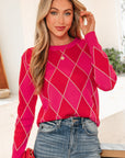 Wynter Pattern Knit Casual Sweater