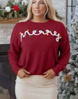 Jade Christmas Drop Shoulder Sweater