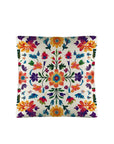 Floral Geometric Patterned Durable Polyester Pillow Case 18x18-Inches Made in America
