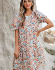 Aliana Bohemian Floral Mini Dress