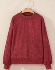 Mineral Wash Drop Shoulder Crewneck Sweatshirt