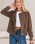 Catherine Lapel Collar Corduroy Jacket