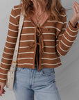 Lilly Striped Knit Cardigan Sweater