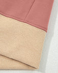 Star Patchwork Reverse Seam Drop Shoulder Sweatshirt