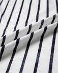 Stripe Colorblock 3/4 Sleeve Loose T-Shirt