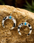 Alayah Crescent Shaped Dangle Earrings
