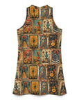 Baha Ranch Colores De Mexico Dia de los Muertes Sleeveless Mini Dress