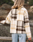 Julinique Plaid Patchwork Side Shacket