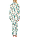 Baha Ranch Turquoise Christmas Tree Women's Western Pajamas