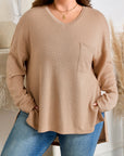 Abby Shoulder Knit Tunic PLUS Top