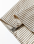 Stripe Patchwork Chest Pocket Mini Shirt Dress