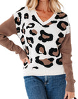 Jocelyn Block Patchwork Sleeve Sweater