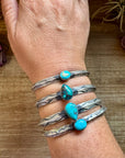 Turquoise Cuff Bracelet – Sterling Silver