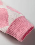 Skylar Heart Print Knit Sweater