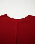 Solid Extended Cuff Long Sleeve Top