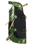Hilason Western Pro Rodeo Bull Riding Chaps Leather Youth Kid