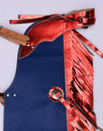 Hilason Western Pro Rodeo Bull Riding Chaps Leather Youth Kid